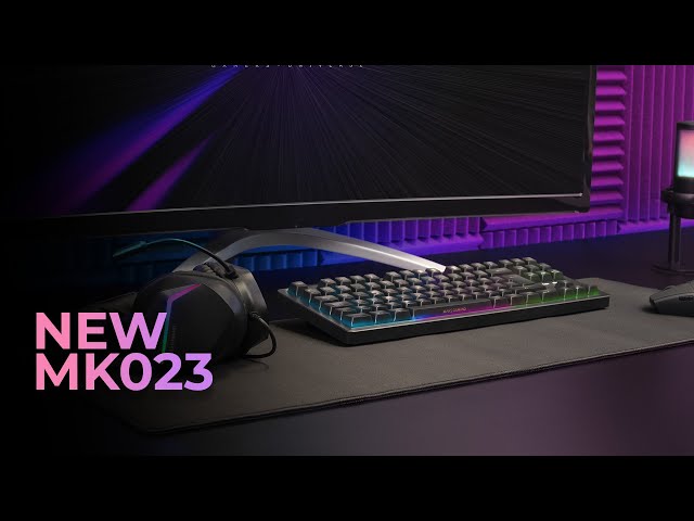 Tastiera da gioco Mars Gaming MK023 TKL H-Mech FRGB Rosa video