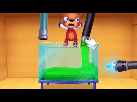 Despicable Bear Feels Sick! Drown, Shock, Cement, Acid, and Fire! #despicablebear #trending