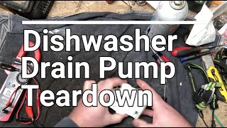 Frigidaire Dishwasher Drain Pump Teardown