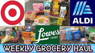 ALDI, Lowes Foods and Target *NEW* Weekly Finds Grocery Haul + Meal Plan With Prices Family of 4