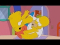 The Simpsons Bart And Homer Fight