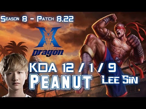 KZ Peanut LEE SIN vs TALIYAH Jungle - Patch 8.22 KR Ranked