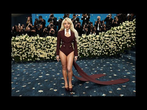 Sabrina Carpenter Draws Comparisons To Gunther With Met Gala Look