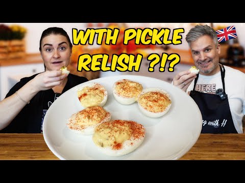Are Deviled Eggs Better with Pickle Relish ? Is this a Thing ? #food
