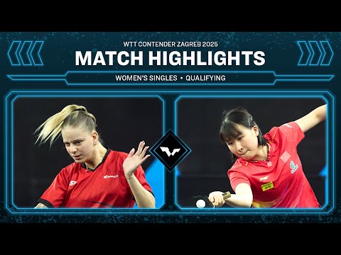 Charlotte Lutz vs Zhu Ziyu | WS Qual R2 | #WTTZagreb 2025