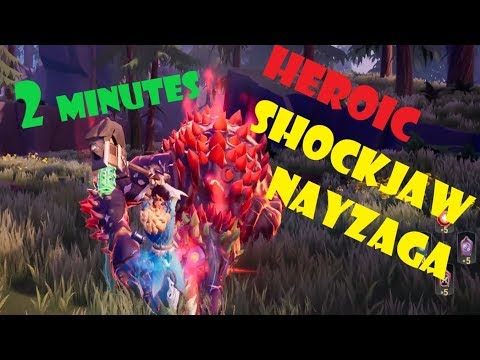 Dauntless Competitive 😈 Solo Heroic+ Shockjaw Nayzaga in ~ 2 minutes FT 😈 Update 0.8.3