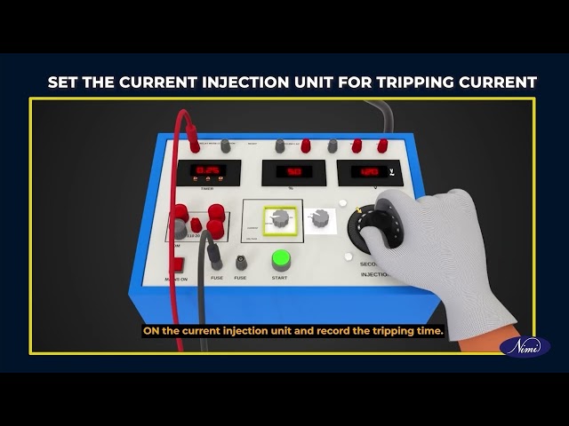 Test tripping characteristic of circuit breaker for over current