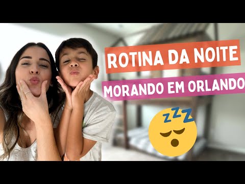 ROTINA DA NOITE COM DUAS CRIANÇAS MORANDO EM ORLANDO, FLÓRIDA - ESTADOS UNIDOS