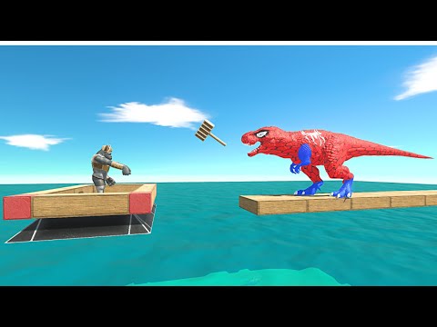 Dangerous Sea | GHOR HAMMER Launches Units into the Sea - Animal Revolt Battle Simulator