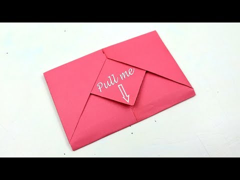 Surprise Envelope folding tutorial - How to make Origami Envelope with Paper
