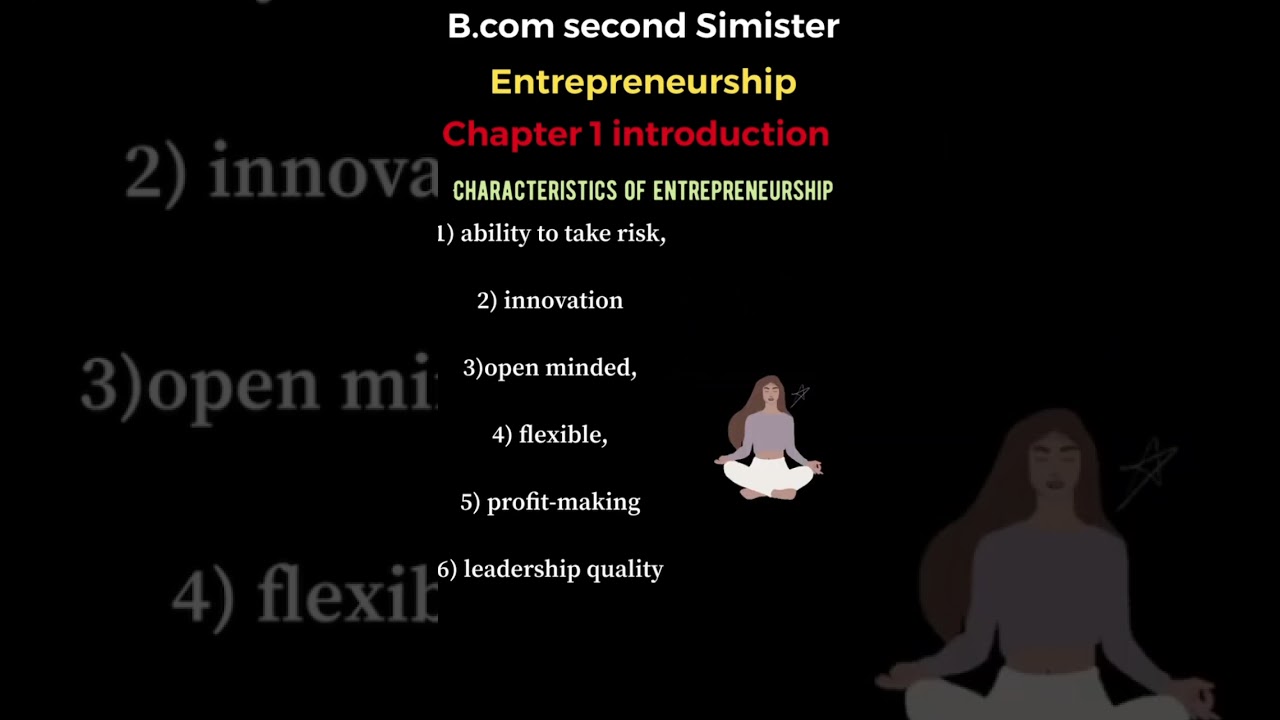 Entrepreneurship/characteristics of entrepreneurship/b.com NEP