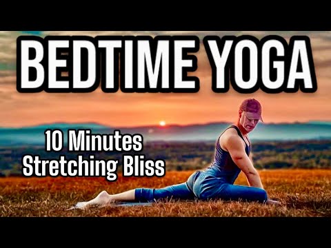 10 Min Bedtime Yoga Stretch to Release Stress & Tension