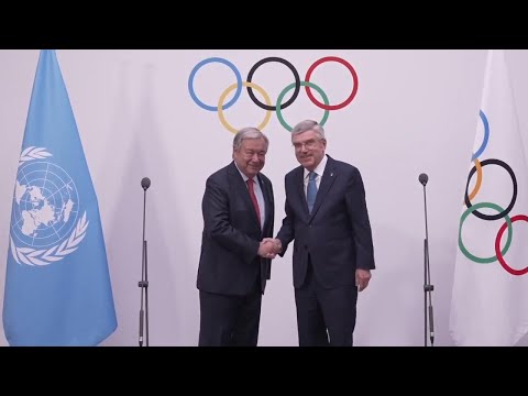 UN and IOC chiefs call for peace and unity ahead of Olympics opening ceremony