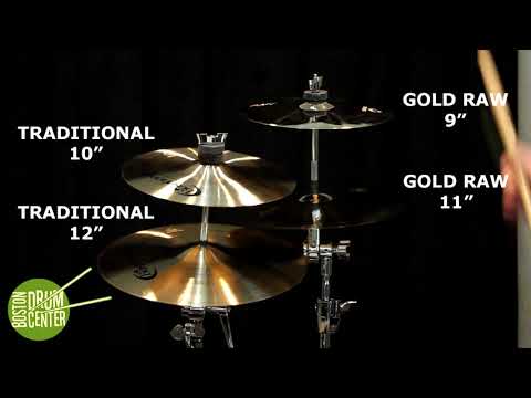 Bosphorus Splashes: Gold Raw 9" & 11" & Traditional 10" & 12"