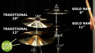 Video thumbnail for Bosphorus Splashes: Gold Raw 9" & 11" & Traditional 10" & 12" by Boston Drum Center