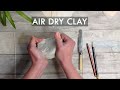 AIR DRY CLAY IDEAS - easy must try Faux Quartz Paint Palette *BEST