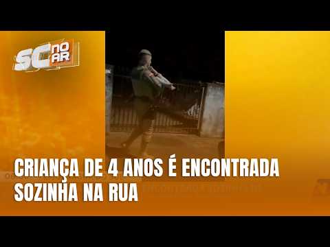 Criança de 4 anos é encontrada sozinha à noite em Jaraguá do Sul