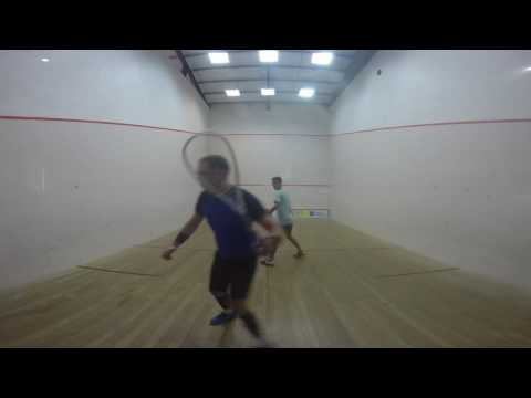 Championnat de la Réunion de Squash par équipes 2016 - Lamilango Oliver VS Mauras Julien - 1er jeu