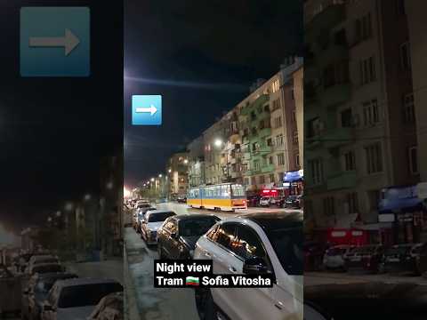 Bonde Bulgária Sofia Noght View #sofiatravel #sofiatrain #sofiavitosha #vitosha #blogger #vlog