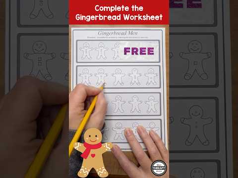 Gingerbread Visual Motor Free Printable