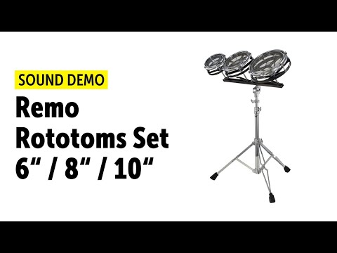 Remo | Rototom Set 6" 8" 10" | Sound Demo (no talking)