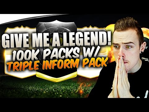 GIVE ME A LEGEND - 100K PACKS WITH TRIPLE INFORM PACK!!! FIFA 15 Ultimate Team