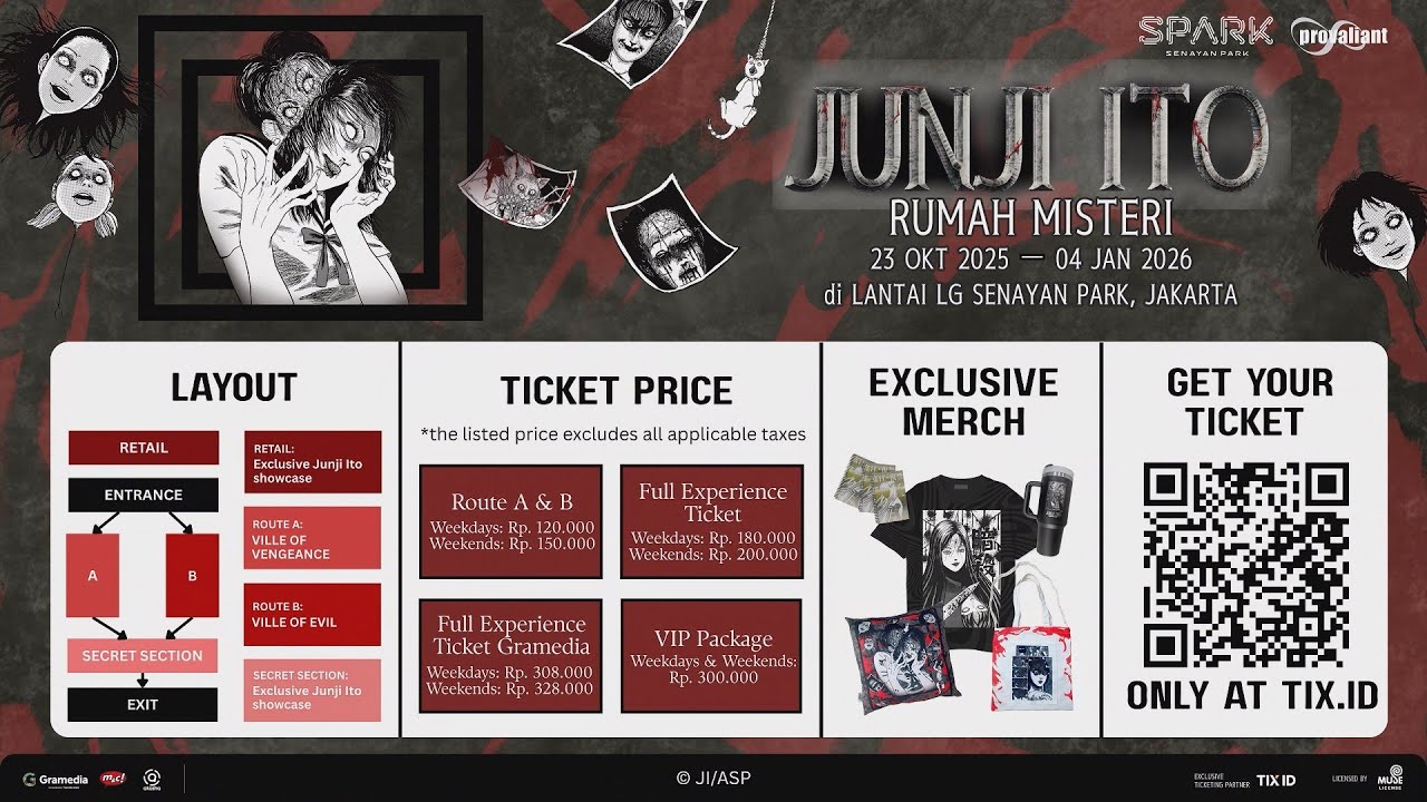 [Promosi] Serbu 🏠Rumah Hantu Junji Ito di kota Jakarta 👹