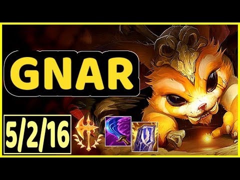 GNAR VS ORNN - 5/2/16 KDA TOP GAMEPLAY