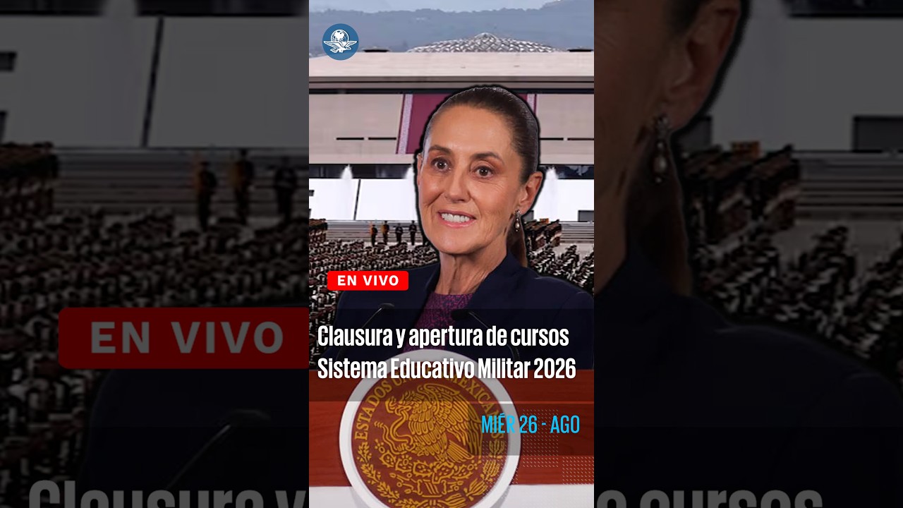 Sheinbaum encabeza clausura y apertura de cursos del Sistema Educativo Militar 2026 en Zapopan  📱