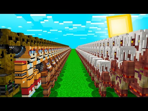 KORKUNÇ FREDDY ORDUSU VS HÜSAMETTİN ORDUSU! 😱 - Minecraft