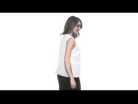 Vince Camuto S/L Rose Lace Blouse SKU:#8113310