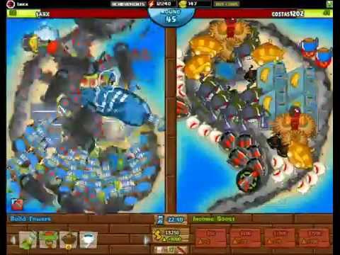 BTD Battles - Defending with random towers E66 Dartlings are lucky now?