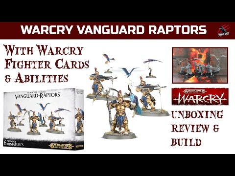 WARCRY STORMCAST VANGUARD RAPTORS UNBOXING REVIEW - Includes Build, Warcry Fighter Cards & Abilities