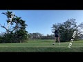 Golf swing from the side