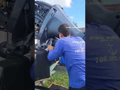 🛠️⚙️Replacing Trim & Tilt Motor⚙️🛠️ #saltlife #boating #TrimandTilt #boat #trimmotor #fishing #outboard