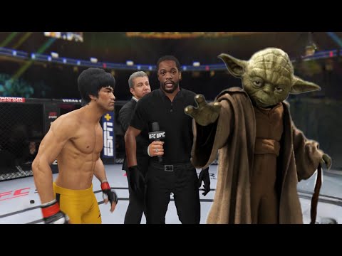 UFC4 Bruce Lee vs. Master Yoda EA Sports UFC 4