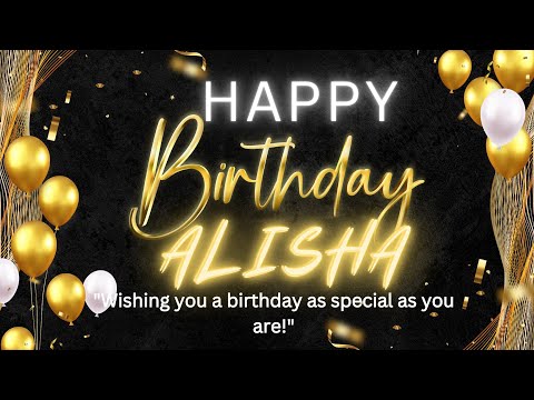ALISHA Happy Birthday Vedio - Happy Birthday Alisha Song 🍰🎂 hbd Alisha #hbdalisha