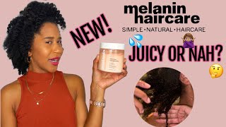Trying the NEW Melanin Haircare Plumping Deep Conditioner on my Type 4 Hair | Gabrielle Ishell