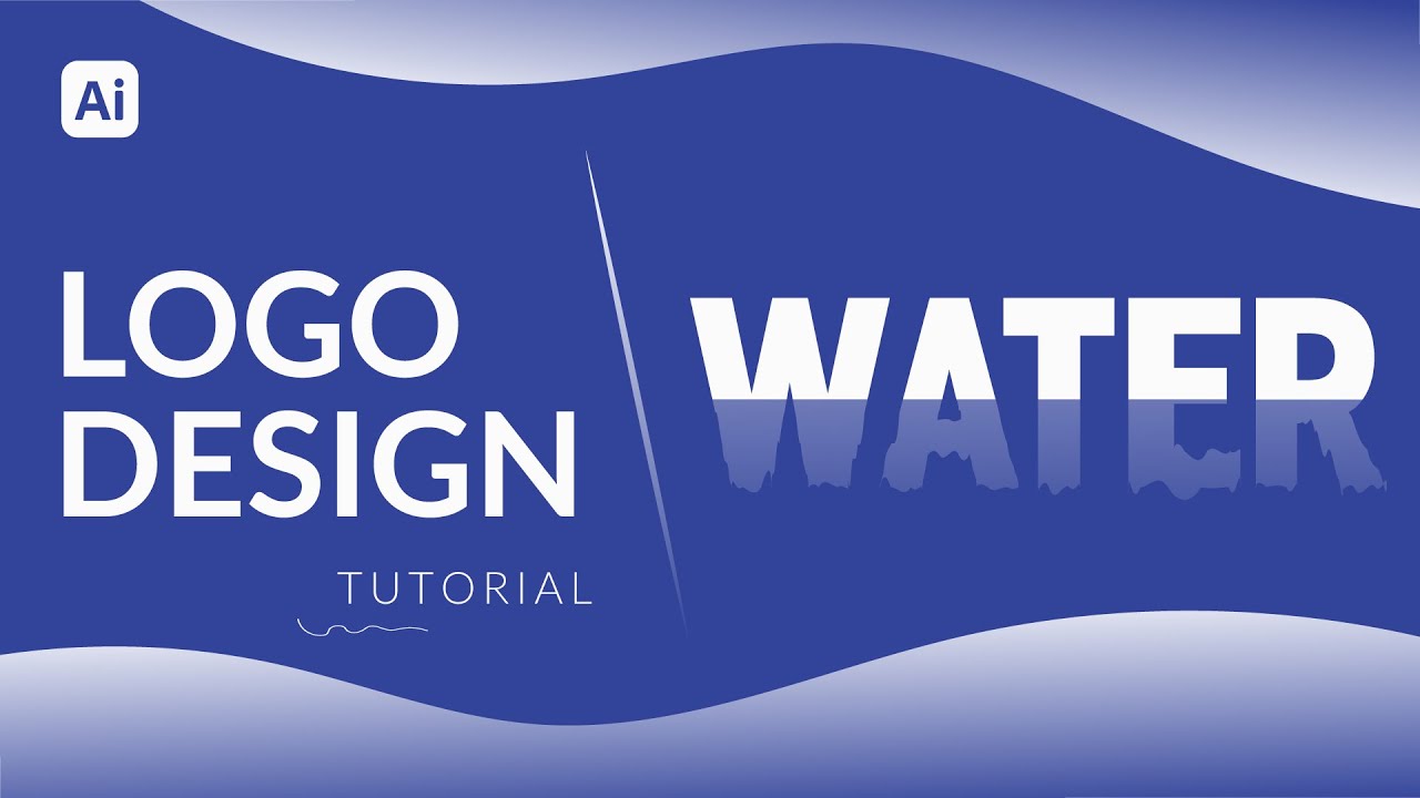 Water Logo Design For Experts & Beginners - Adobe Illustrator Tutorial