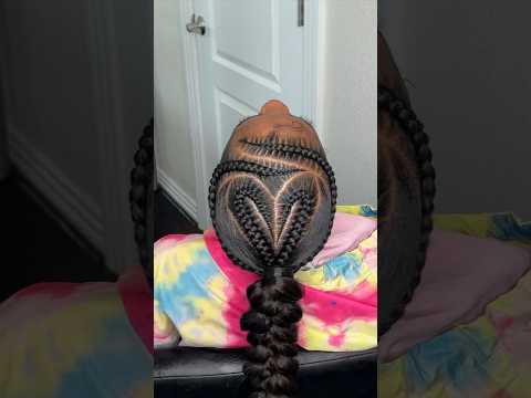 🔥Extended video tutorial on my channel now!! 🔥 #braids #stitchbraids #sleekponytail #braidedpony