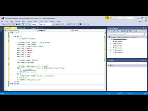 CIE 9608 2.2.3 VB Write File Example