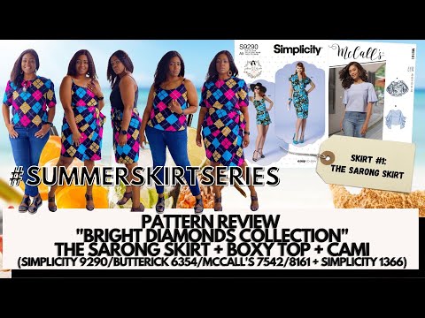 #231: "The Bright Diamond Collection" (Simplicity 9290/McCall's 8161/Simplicity 1366) - Skirt #1