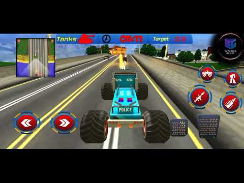 Us Police Monster Truck Robot (Crocodile Mission) - Android Gameplay FHD 🚙🚙🚙