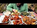 Girdhari Bhai Ka Pota Kaleji Aur Palak Chicken Aur Tawa Roti Girdhari Chicken Jammu Food Tour