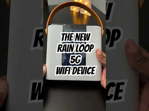 This rain loop device has an Android phone and a speaker!!! #rain5g #wifi #rainrouter #rainloop