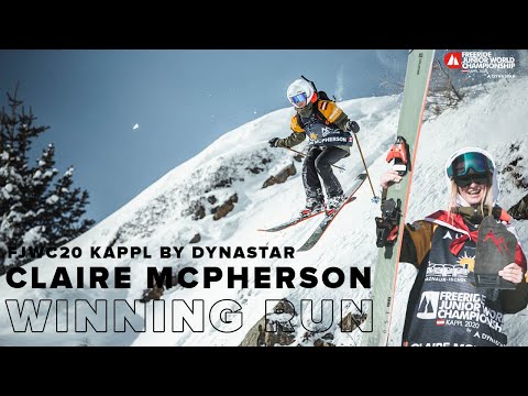 Winning Run 2020 Freeride Junior World Championship Kappl by Dynastar SKI W - Claire McPherson (CAN)