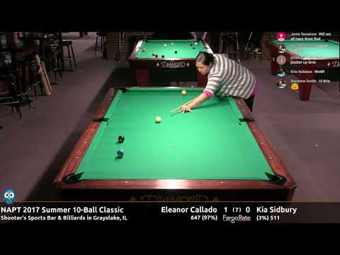Eleanor Callado vs Kia Sidbury - NAPT 2017 Summer 10-Ball Classic