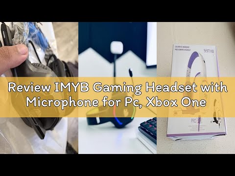 Review IMYB Gaming Headset with Microphone for Pc, Xbox One Series X/s, Ps4, Ps5, Switch, Stereo Wir