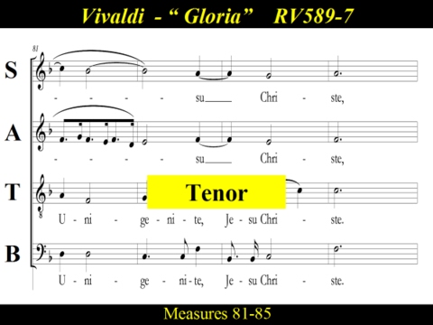 Vivaldi - Gloria - RV589  - 7 Domine Fili - Tenor