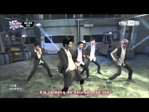 [Vietsub] 130801 EXO - Growl @ Comeback Stage Mnet M! Countdown